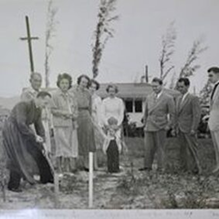 Historic gathering at the early St. Christopher's church site in Kailua