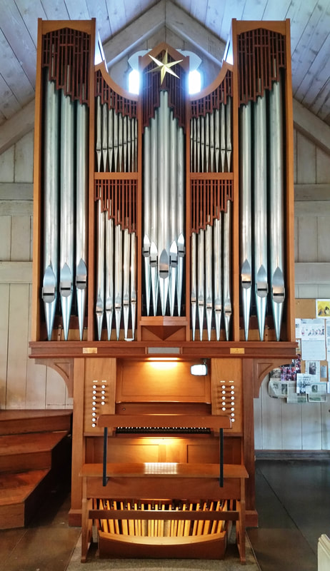 The J. W. Walker & Sons tracker pipe organ at St. Christopher's Episcopal Church